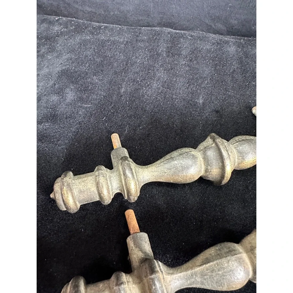 Vintage Brass Handles Pulls Salvage Hardware Heavy Brass 7 